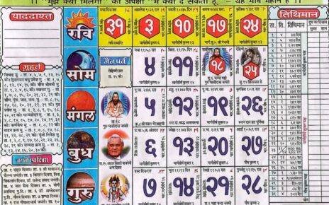 pandit babulal chaturvedi calendar 2023 december