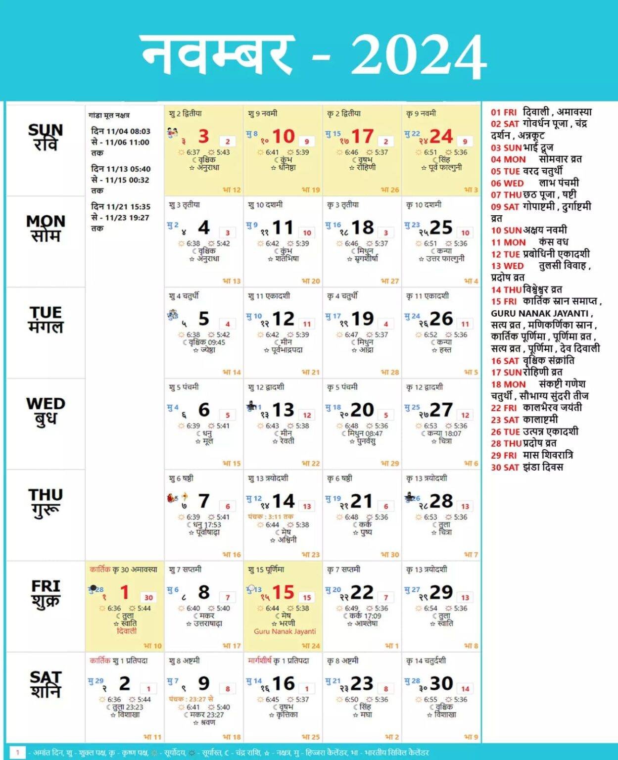 hindu-calendar-2024-november-hindu-festival-2024-november